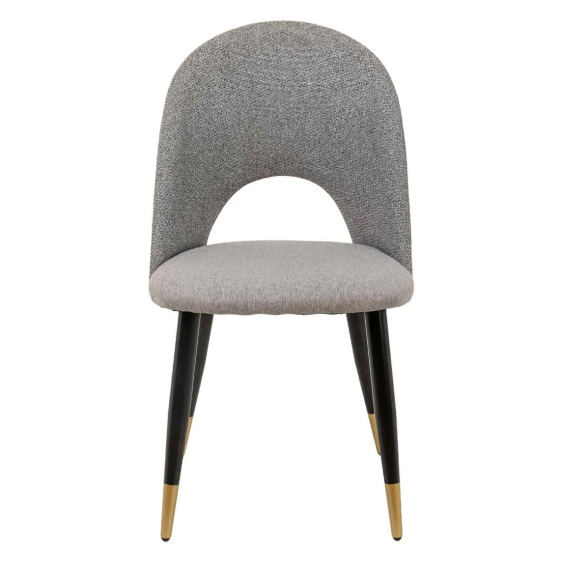 Sillas, Sillones Y Bancos>Silla RICK gris con patas metálicas