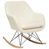 atmosphera Sofás Y Sillones|Estilo Étnico>Sillón Balancín Blanco 65x80x83Cm