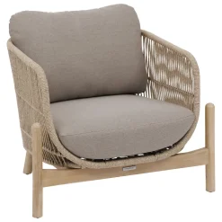 hespéride Sillas Y Pufs De Jardín>Sillón DEONA gris pardo de madera de acacia