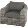 hespéride Sillas Y Pufs De Jardín>Sillón MOORÉA terre d'ombre de ratán sintético