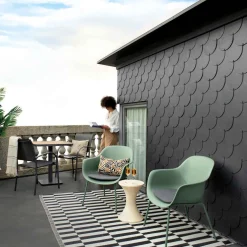 hespéride Sillas Y Pufs De Jardín>Sillón PIAZZA en gris antracite y graphite