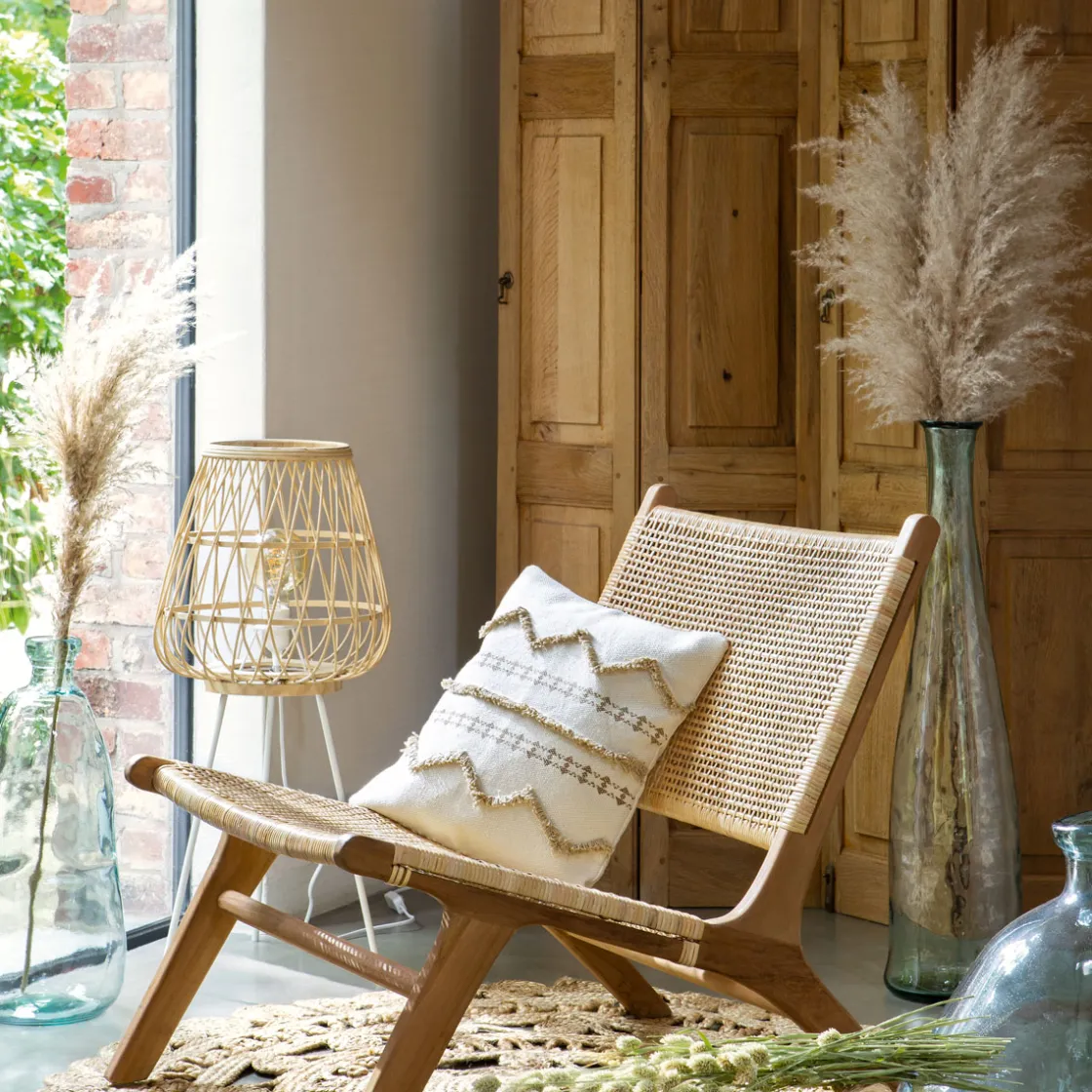 atmosphera Sofás Y Sillones|Estilo Étnico>Sillón Timor Poesie De Ratán 65x80x71Cm