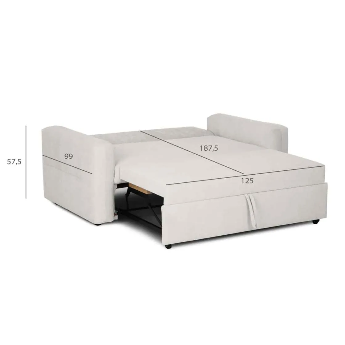 Sofás Y Sillones>Sofá cama BAKU beige 3 plazas