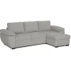 Sofás Y Sillones>Sofá cama DRESDEN con arcón y chaise longue beige