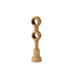 Varillas Y Accesorios>Soporte Doble D28Cm Barniz Natural