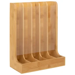5five Encimera Y Lavavajillas>Soporte para 70 cápsulas de café beige de bambú