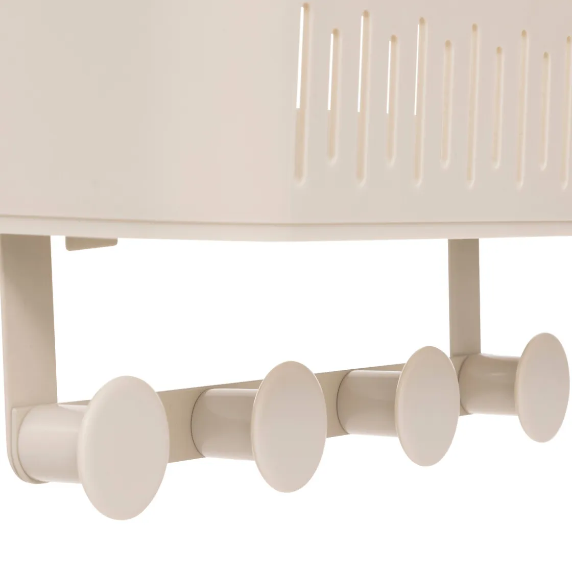5five Accesorios De Baño>Soporte para ducha beige metálico con 4 ganchos