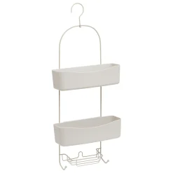 5five Accesorios De Baño>Soporte para ducha beige metálico con 2 ganchos