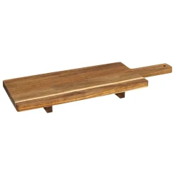 Degustación>Tabla Con Mango Marrón De Madera 70x25cm