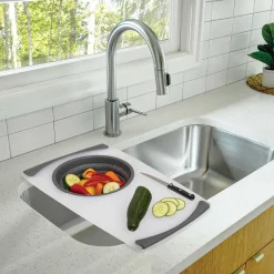5five Placas Calefactoras Y Tablas De Cortar>Tabla De Cocina Con Recipiente Plegable