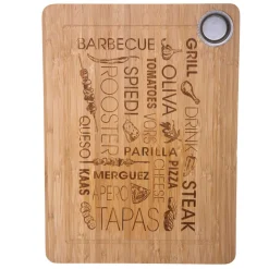 secret d'gourmet Placas Calefactoras Y Tablas De Cortar>Tabla Para Tapas Bambú 38x28Cm