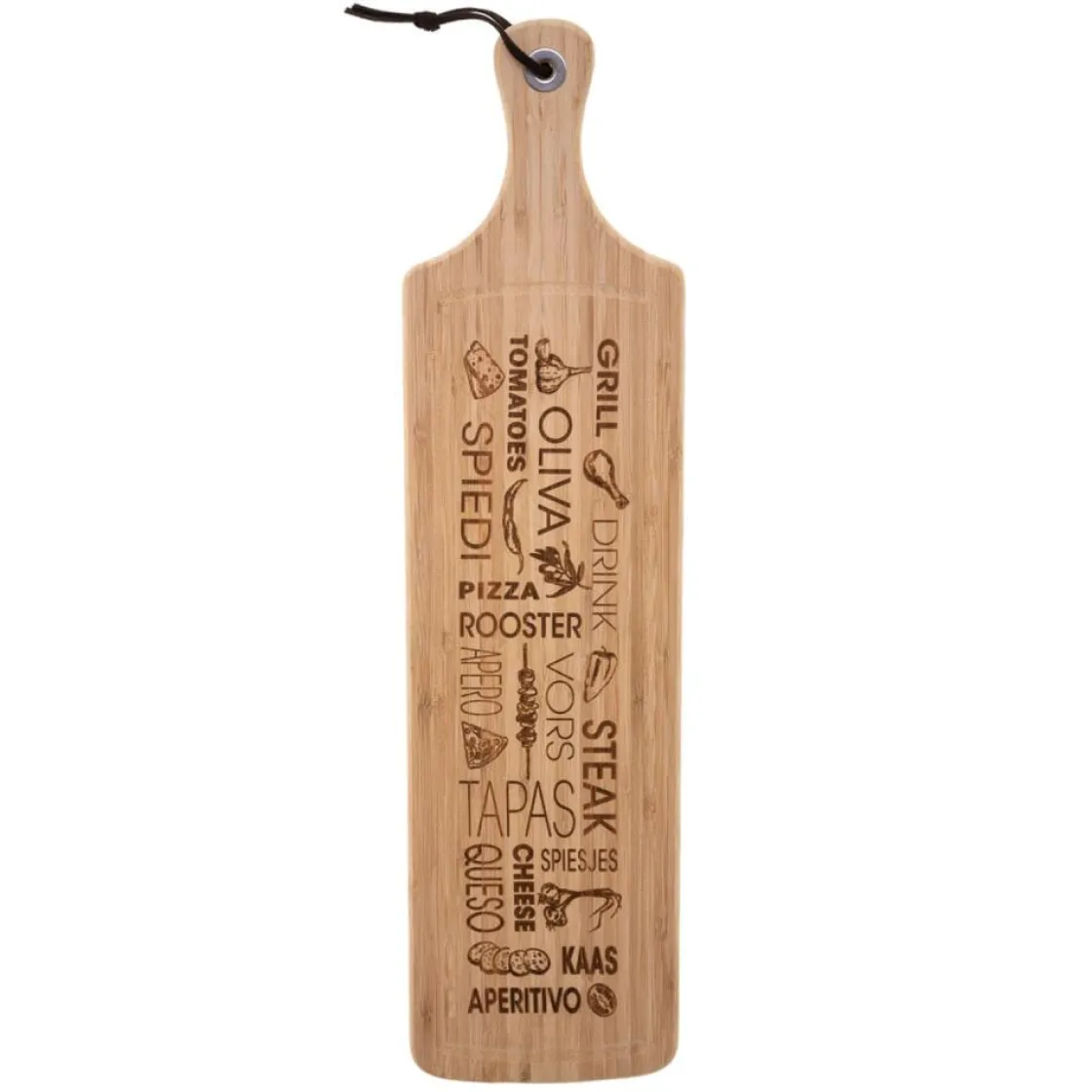 5five Degustación>Tabla P/Tapas De Bambú Dec. Palabras