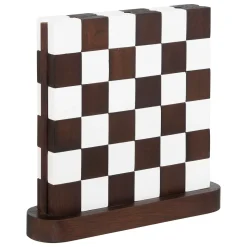 atmosphera Accesorios|Estilo Industrial>Tablero de ajedrez TWISTED de madera 27x28cm