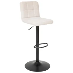 atmosphera Sillas, Sillones Y Bancos>Taburete de bar DELEK ajustable beige