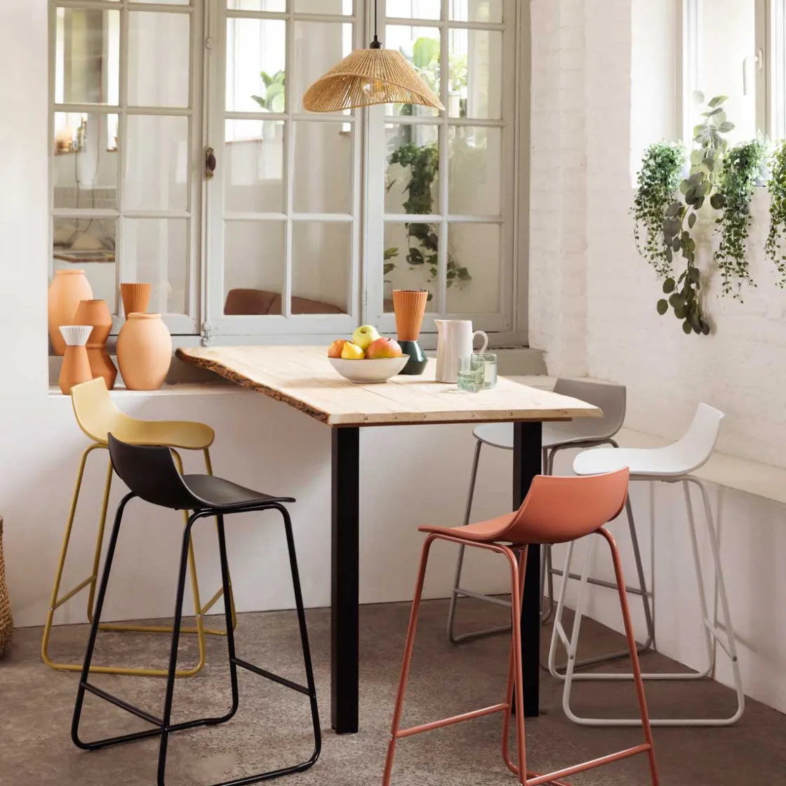 Sillas, Sillones Y Bancos>Taburete de bar OTAC gris