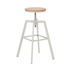 hôma Sillas, Sillones Y Bancos>Taburete de bar regulable MOCKA marfil