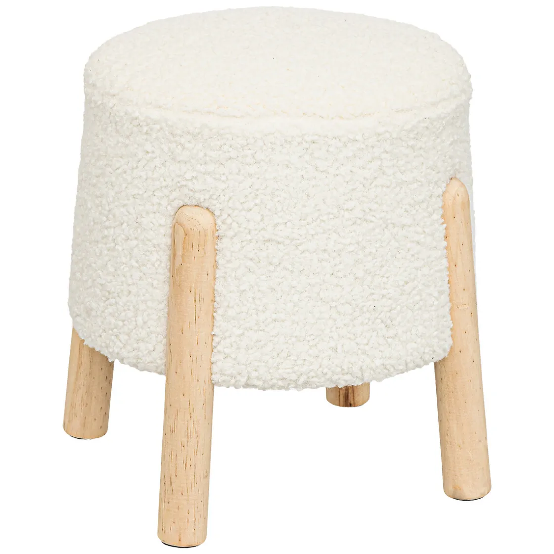 atmosphera Puff Y Banquitos|Estilo Étnico>Taburete De Pelo Bouclee Inuit