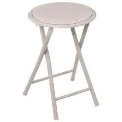 Sillas, Sillones Y Bancos>Taburete plegable beige