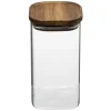 5five Cajas Y Frascos>Tarro De Vidrio C/Tapa Acacia 1.3L