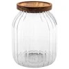 Cajas Y Frascos>Tarro HARMONY con tapa madera acacia 2L