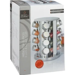 secret d'gourmet Cajas Y Frascos>Tarros P/Especias C/Soporte Giratorio