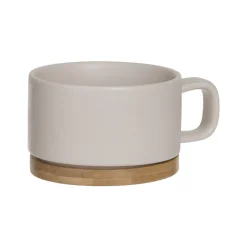 secret d'gourmet Teteras Y Hervidores>Tetera+Taza Cerámica Rosa C/Base Bambú