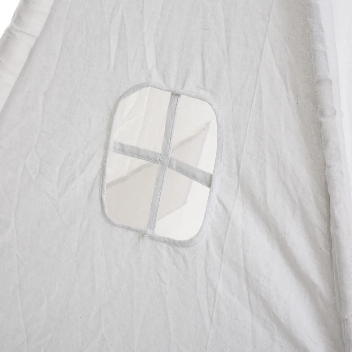 atmosphera4kids Mobiliario>Tienda TIPI blanca con pompones