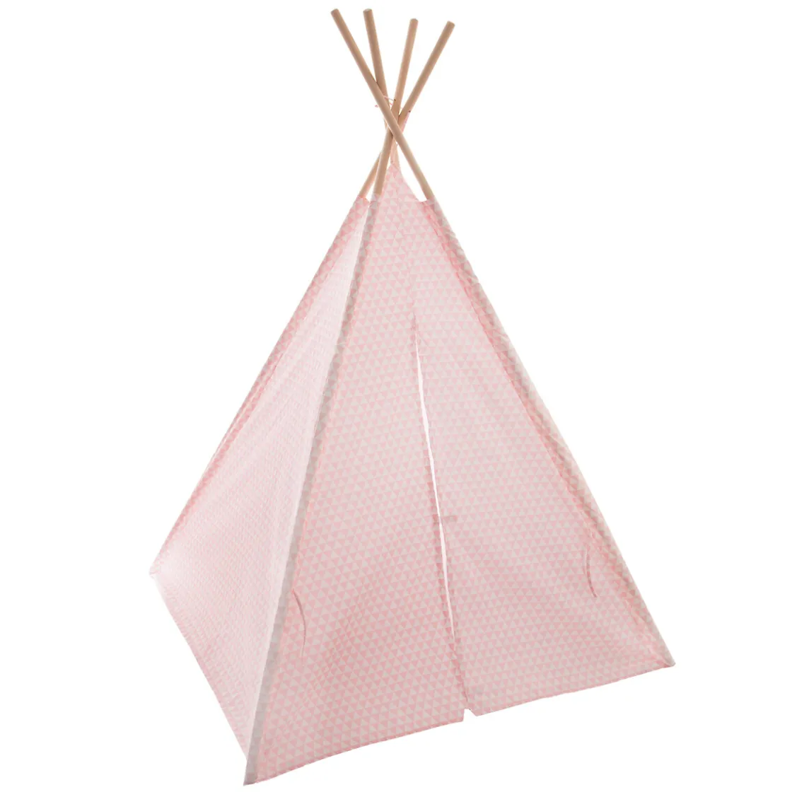 atmosphera4kids Mobiliario>Tienda Tipi Rosa Pompones 120x160x120Cm