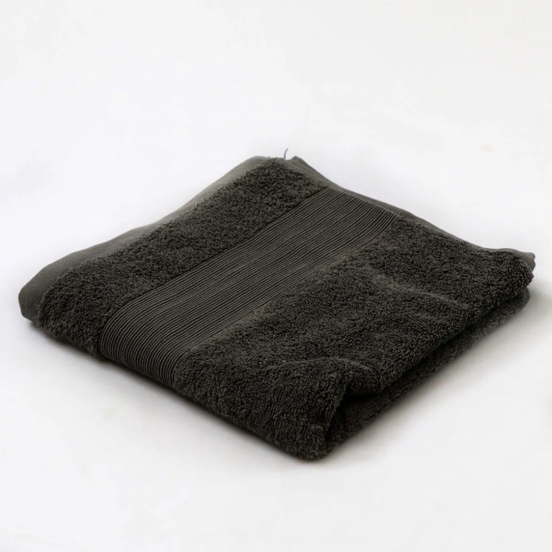 atmosphera Toallas De Baño>Toalla de mano gris oscuro TIMELESS 50x100Cm