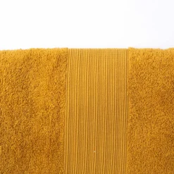 atmosphera Toallas De Baño>Toalla de manos amarilla TIMELESS 50x100cm