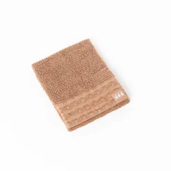 Toallas De Baño>Toalla taupe de algodón 30x50cm