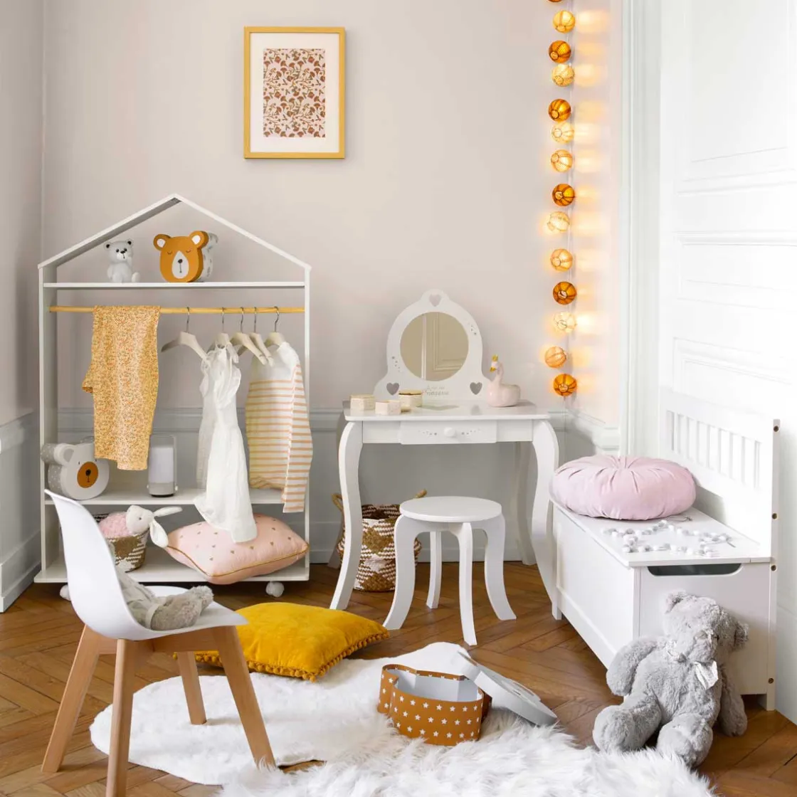 atmosphera4kids Mobiliario>Tocador Kids C/Taburete 60x40x91Cm