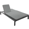 hespéride Tumbonas>Tumbona doble ÉVASION graphite y antracite