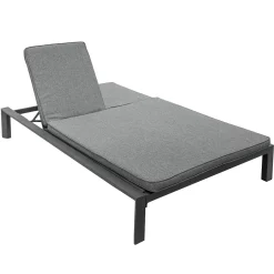 hespéride Tumbonas>Tumbona doble ÉVASION graphite y antracite