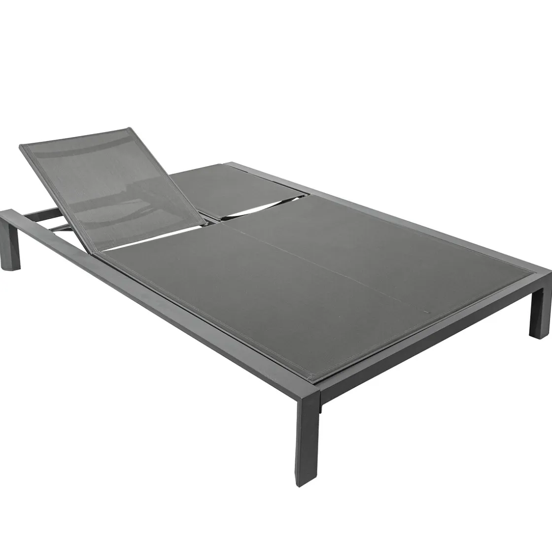 hespéride Tumbonas>Tumbona doble ÉVASION graphite y antracite