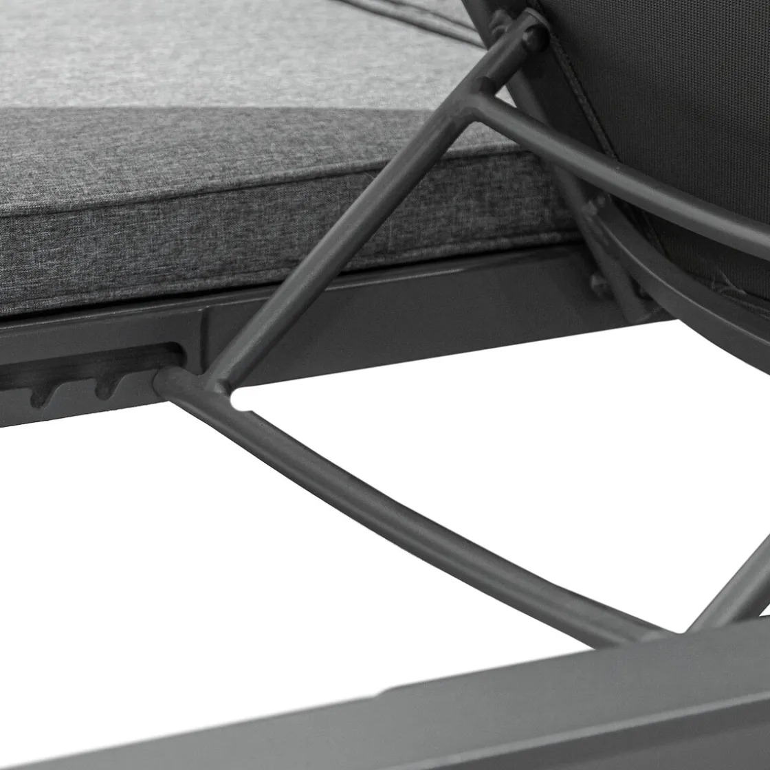 hespéride Tumbonas>Tumbona doble ÉVASION graphite y antracite