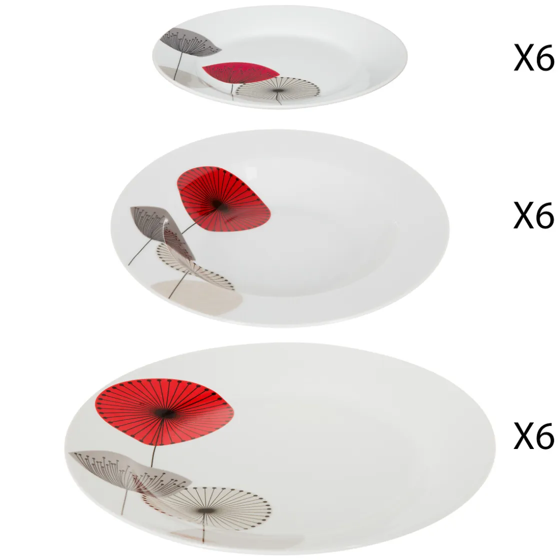 secret d'gourmet Platos>Vajilla 18 Pzas Diseño Osara