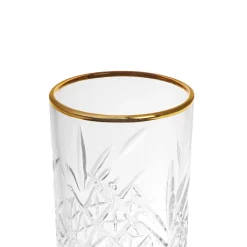 Copas>Vaso Alto Timeless Borde Dorado 450Cc