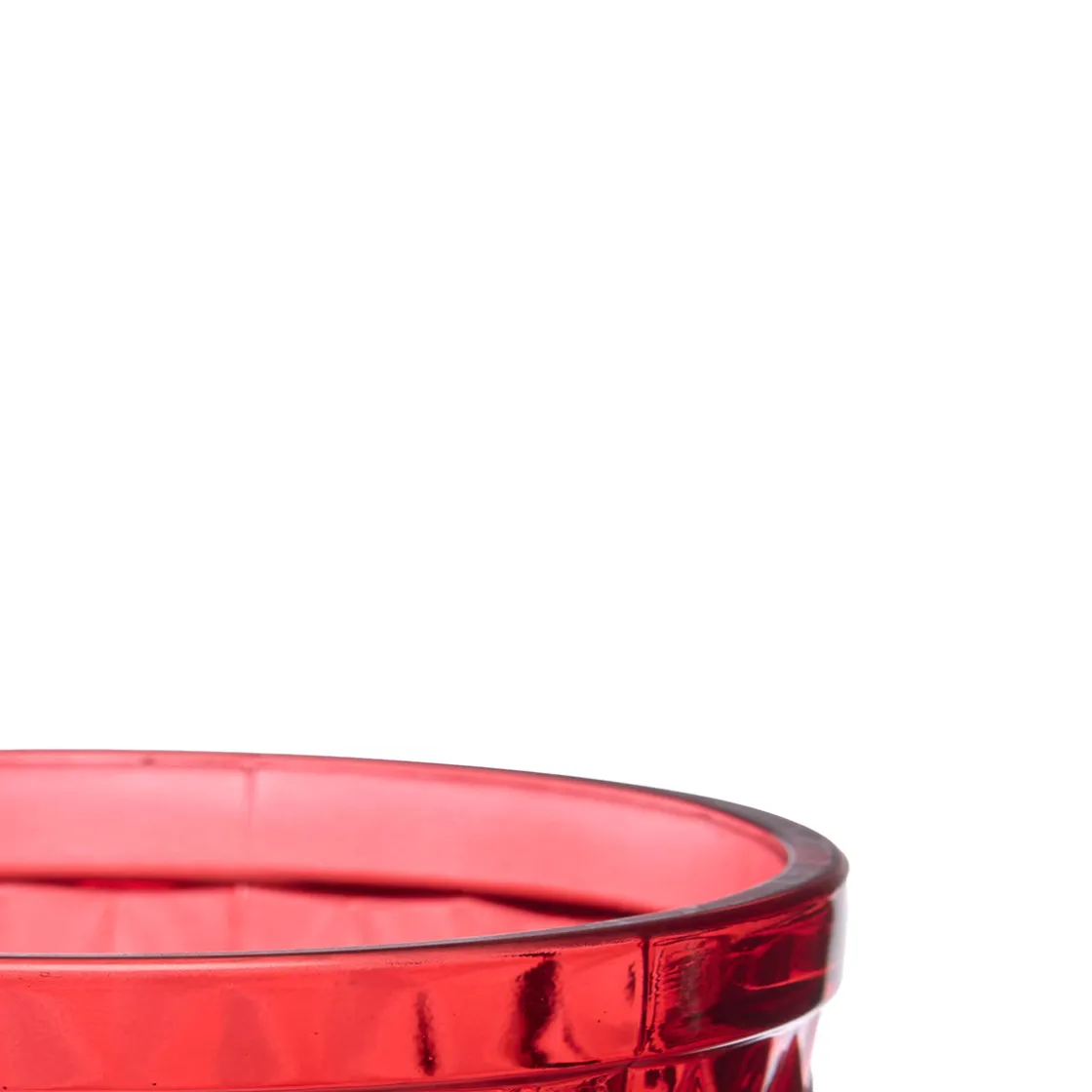 Copas>Vaso De Agua Diamante Rojo 25cl