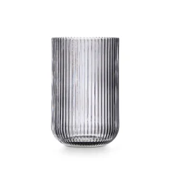 Copas>Vaso De Agua Rayas Gris De Vidrio 43cl