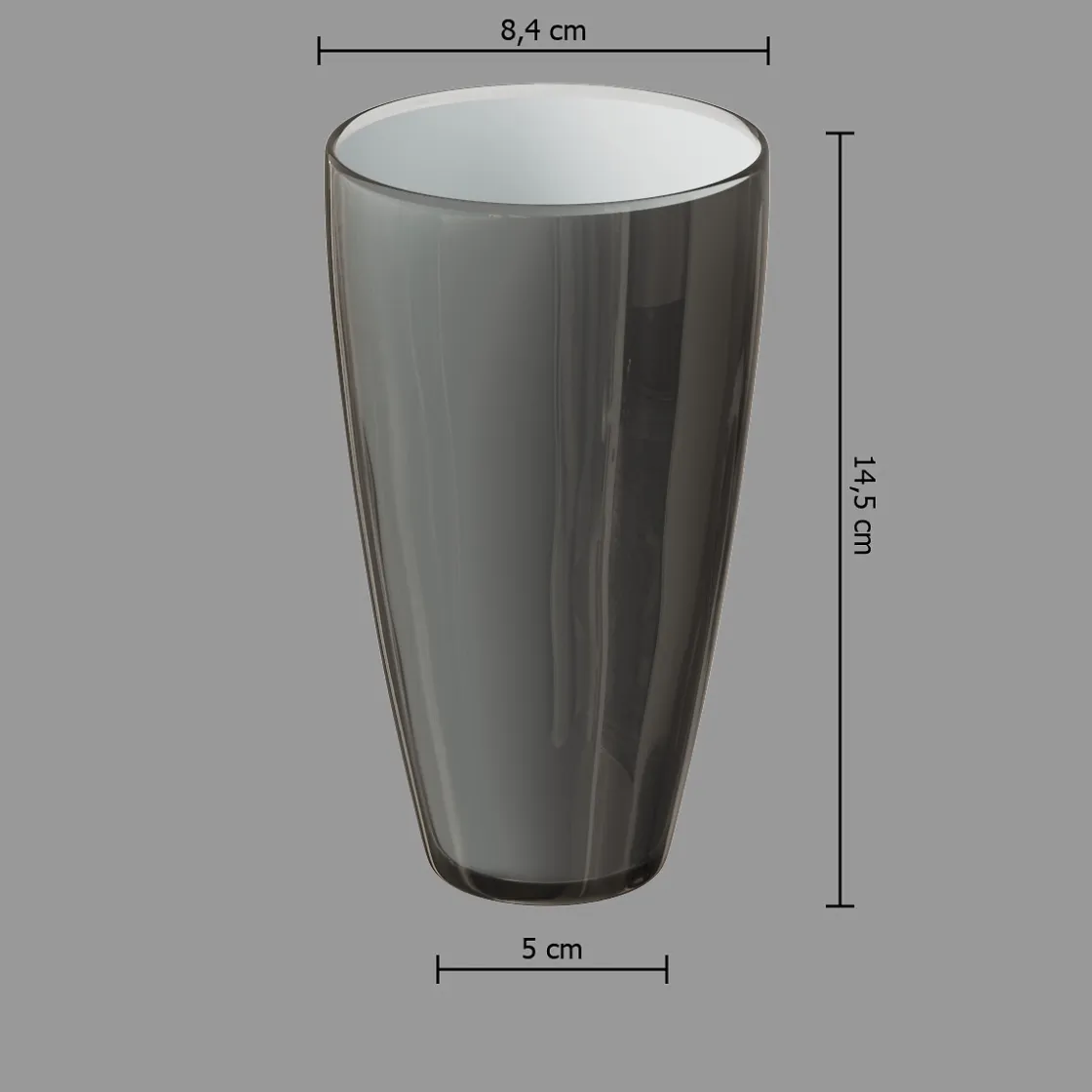 5five Copas>Vaso Square Negro
