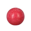 atmosphera Velas>Vela Bola Rústica Roja 10Cm