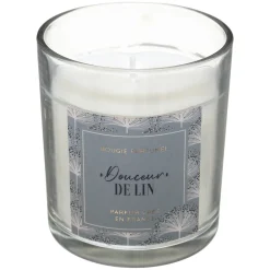 atmosphera Velas|Estilo Rústico>Vela Dulzura Lino C/Campanilla 130g