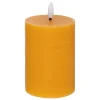 atmosphera Velas>Vela Led Cilíndrica Amarilla 12.5cm
