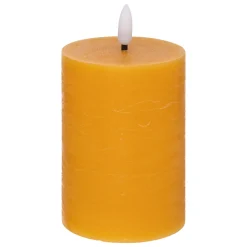 atmosphera Velas>Vela Led Cilíndrica Amarilla 12.5cm