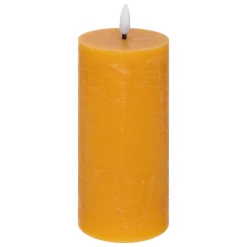 atmosphera Velas>Vela Led Cilíndrica Amarilla 17.5cm