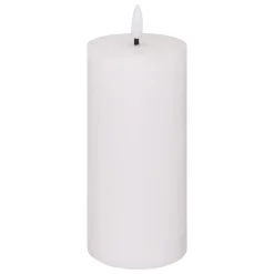 atmosphera Velas>Vela Led Cilíndrica Molia Blanca 17.5cm