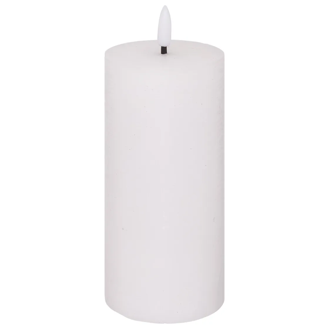 atmosphera Velas>Vela Led Cilíndrica Molia Blanca 17.5cm