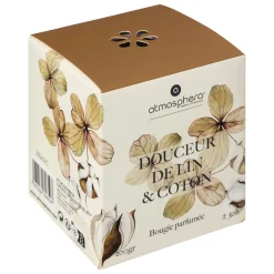 atmosphera Velas>Vela Perfumada Oudy Lino Frasco 200G