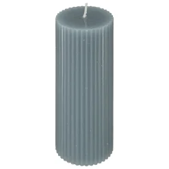 atmosphera Velas>Vela Pilar Demir De Rayas Azul 14cm